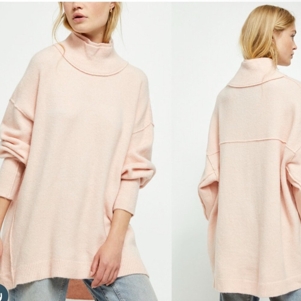 Free People Afterglow Oversized Sweater Acrylic Wool Blend Size Small - Picture 3 of 13